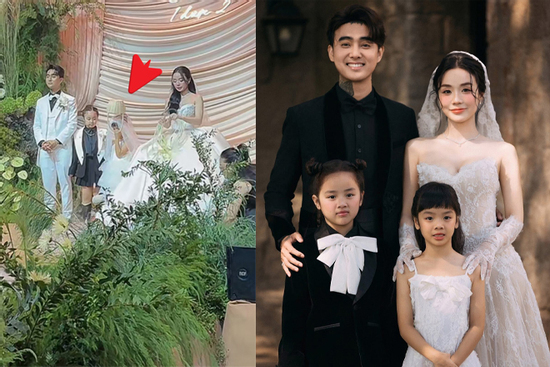 Hành động 'lạ' con gái Cindy Lư trong đám cưới của mẹ khiến dân mạng bàn tán