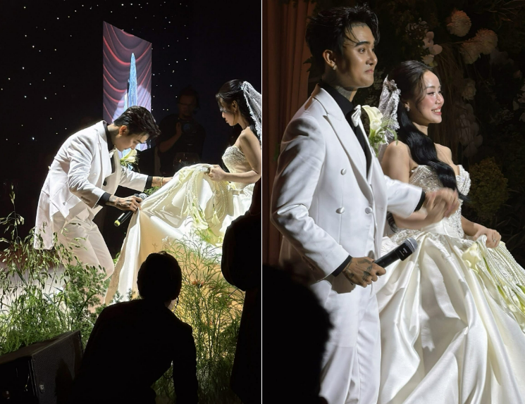 Hết thiệp màu đen Đạt G Cindy Lư lại gây sốc với 1 hành động trong ngày cưới