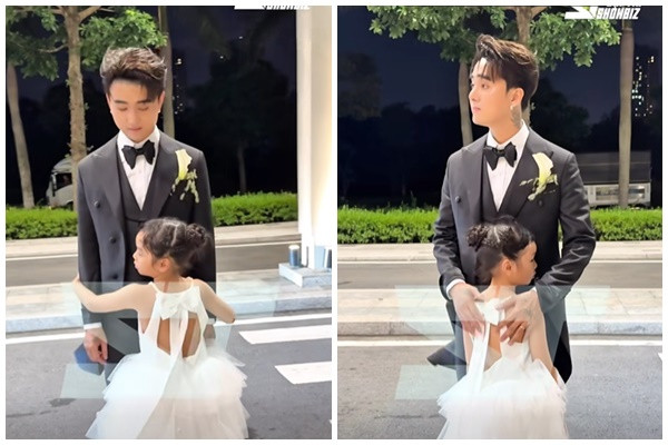 Xôn xao loạt ảnh lộ rõ thái độ con gái Cindy Lư với Đạt G sau đám cưới của mẹ