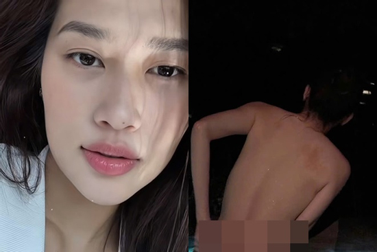 Kỳ Duyên tung ảnh bán nude giữa hồ bơi gây sốc, 'tình tin đồn' chính là phó nháy?