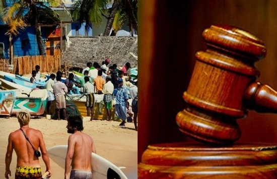 Cởi trần đi bộ trên bãi biển, du khách bị bắt, phải ra hầu tòa