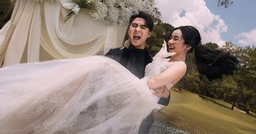 Ngắm bộ ảnh cưới tình bể bình của cặp đôi Đạt G - Cindy Lư sau lễ cưới