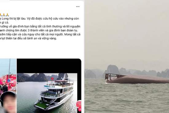 Vụ lật tàu ở Hạ Long: Những dòng tin tìm người thân nghẹn ngào lan khắp mạng xã hội