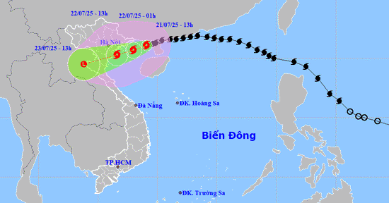 Bão số 3 Wipha mạnh thêm 1 cấp, cách Hưng Yên 280km - Ninh Bình 310km