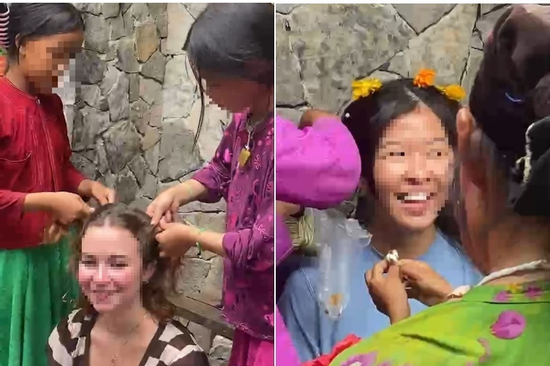 Xác minh thông tin khách Tây bị thu 200.000 đồng khi tết tóc ở dốc Thẩm Mã