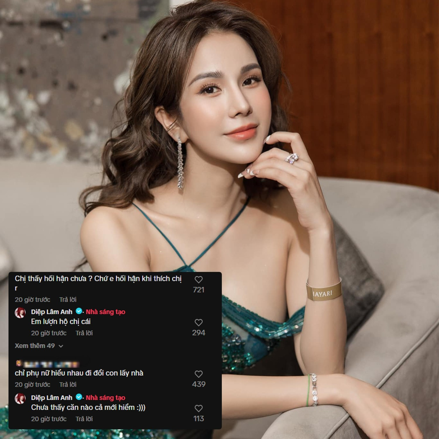 Diệp Lâm Anh tiếp tục bị công kích khi đang livestream