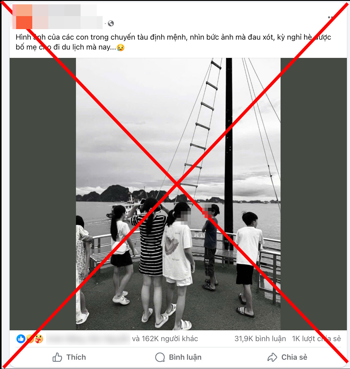 Sự thật bức ảnh ghi lại khoảnh khắc cuối cùng của các em nhỏ vụ lật tàu Hạ Long