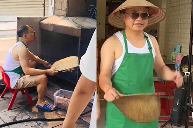 Shark Bình xuống cấp sau khi lấy Phương Oanh mặc lại áo cũ của bố vợ