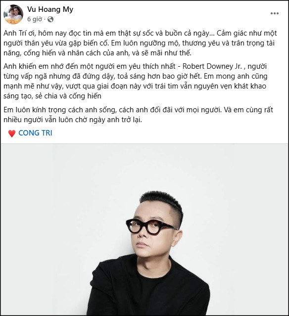 Á hậu Vũ Hoàng My gây tranh cãi khi bênh vực NTK Công Trí