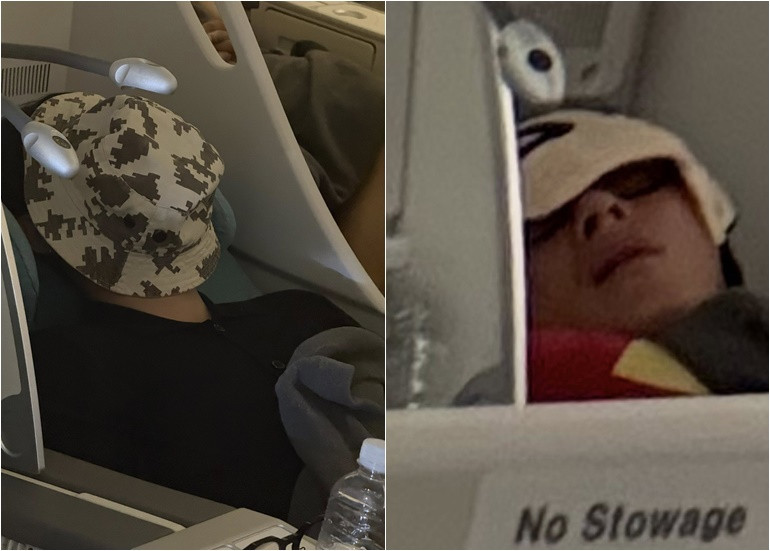 Hàng loạt Anh Trai Say Hi bị tung ảnh quay lén trên máy bay dung mạo thật lộ rõ