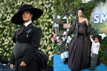 Phong cách mẹ bầu sành điệu, gợi cảm của Rihanna