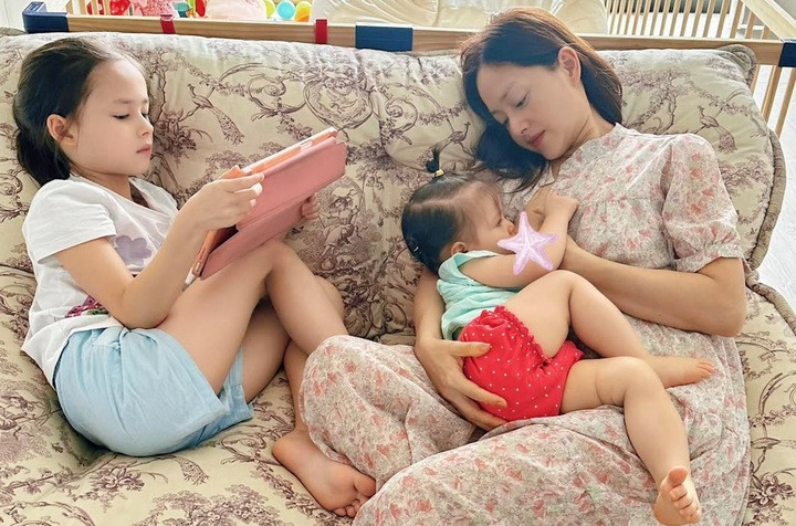 Lan Phương ly thân chồng Tây, một mình nuôi 2 con.