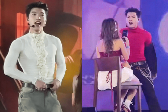 HIEUTHUHAI khoe body nét căng, 'sexy' chưa từng thấy trong concert ở Mỹ