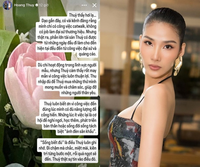 Hoàng Thùy lên tiếng khi bị nói ế show hết thời