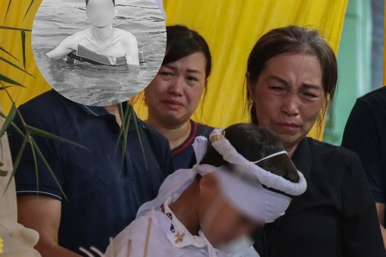 Lễ tang đẫm nước mắt của người cha đơn thân tử nạn khi tắm biển Hòn Gai, để lại con trai khuyết tật và mẹ già