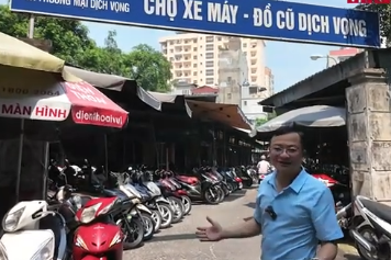 Chuẩn bị cấm xe xăng, chợ xe máy lớn nhất Hà Nội vắng bóng khách