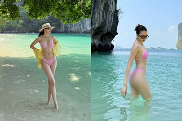 Thiều Bảo Trang xả hình bikini 'đốt mắt' đố ai làm lại
