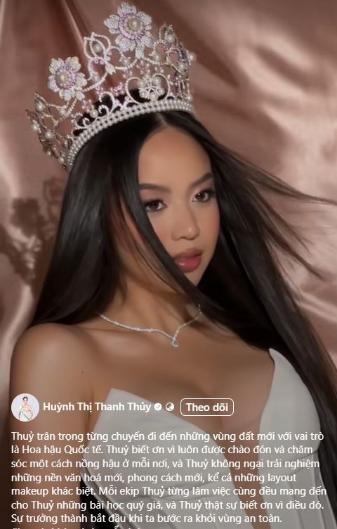 Hoa hậu Thanh Thủy lên tiếng khi bị ekip Mỹ hại khiến mặt sưng phồng già đi chục tuổi