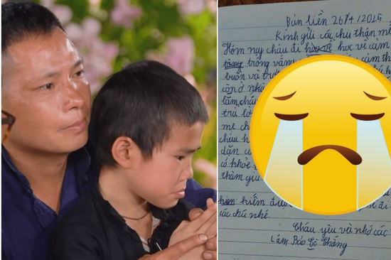Bức thư bé lớp 3 vùng cao gửi dàn sao Gia Đình Haha: Quẹt vội nước mắt khi đọc đến cuối