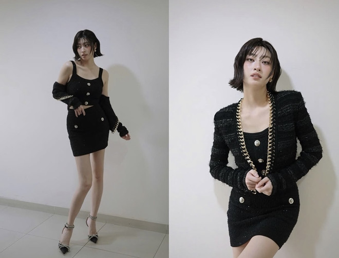 Lần đầu diện tóc ngắn Lương Thùy Linh được khen xinh như gái Nhật