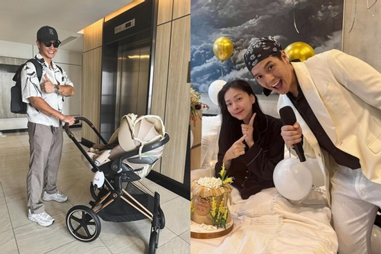 Ông xã Ngô Thanh Vân 'than thở' sau 1 tuần chăm con mất ngủ