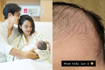 Quỳnh Lương liên tục than vãn ngoại hình con gái mới chào đời chưa được 1 tuần