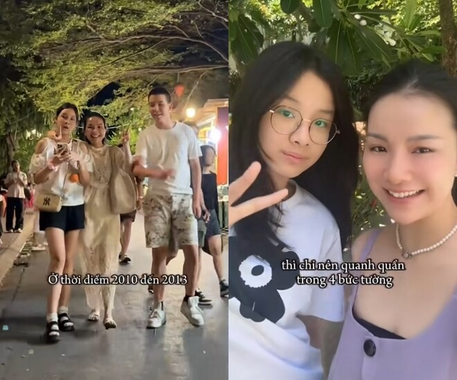 Chiều cao nổi bật của 2 con Hoa hậu Thùy Lâm