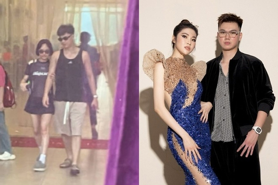 Miu Lê 1m7 trông vẫn lọt thỏm bên bạn trai tin đồn cao tận 1m9