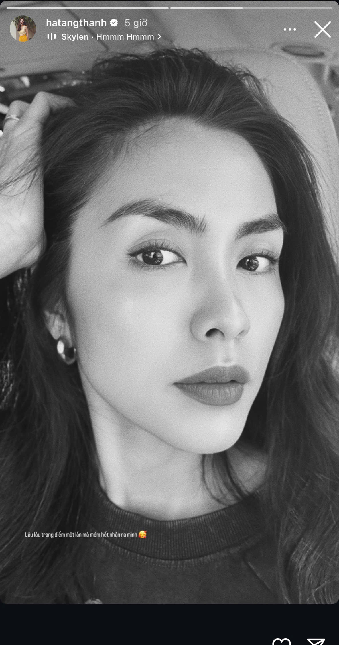 Hà Tăng suýt không nhân ra mình sau khi trang điểm đậm