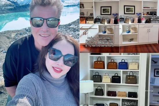 'Diễn viên lùn nhất Việt Nam' gây choáng với dàn Hermès bạc tỷ, chồng Tây cưng hơn trứng