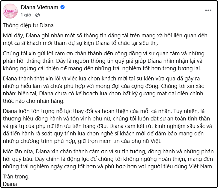 Thương hiệu lớn lên tiếng xin lỗi sau khi mời Negav tham gia sự kiện