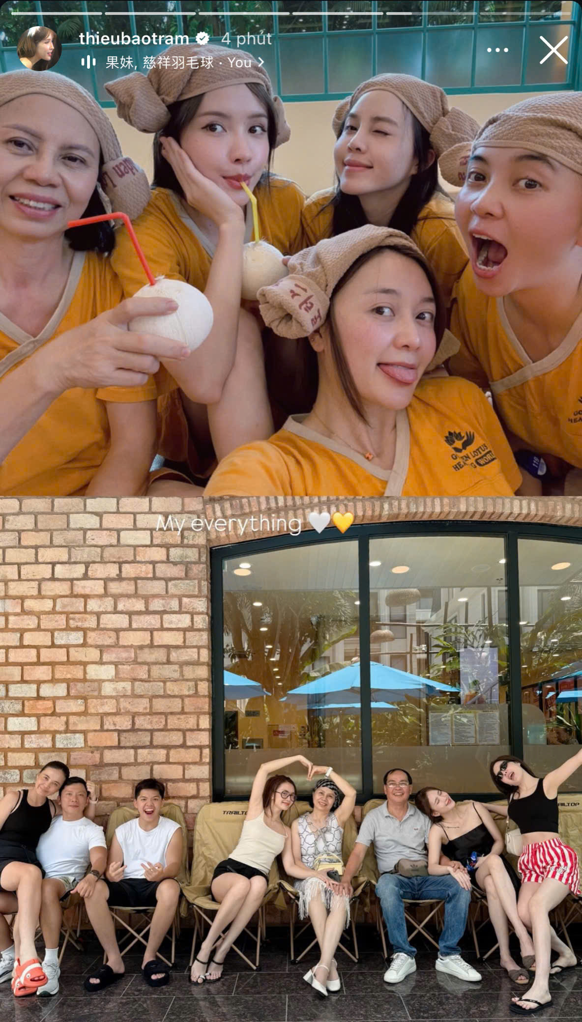 Mặt mộc không phải dạng vừa của 5 mẹ con nhà Thiều Bảo Trâm