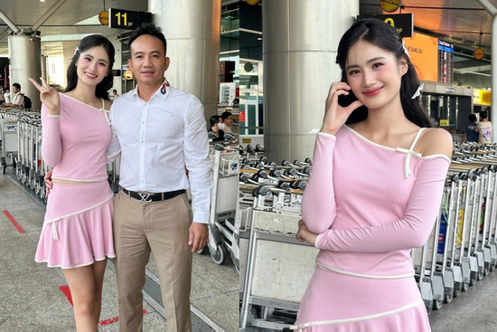 Hoa hậu Ý Nhi tiếp tục đi du học, vắng bóng bạn trai ra tiễn