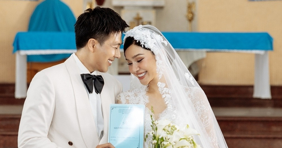 Người mẫu Lê Thu Trang và diễn viên Quang Sơn kết hôn sau 5 năm qua bao sóng gió