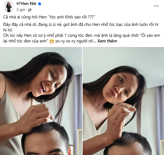 HHen Niê bị dân mạng nhắc nhở làm đẹp không đúng cách cho chồng