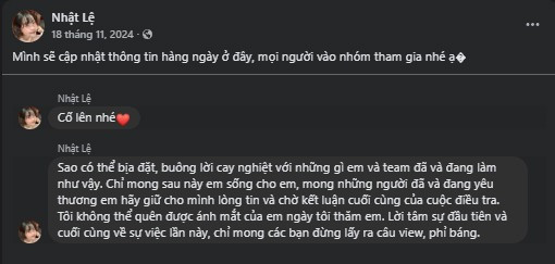 Chị gái Quang Linh Vlogs vừa có tiết lộ quan trọng về diễn biến vụ án của Quang Linh Vlogs