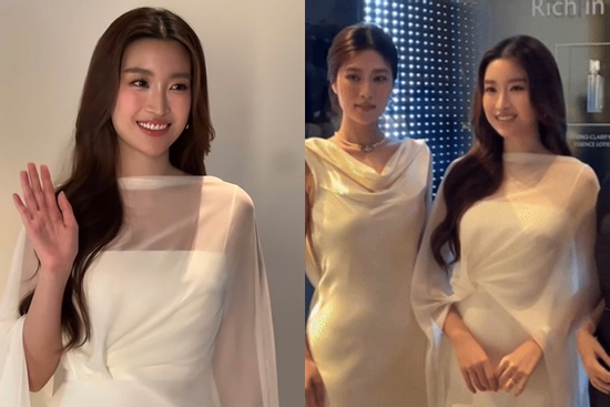'Dâu nhà giàu' Đỗ Mỹ Linh đẹp xuất thần, lấn át dàn hoa hậu, á hậu qua CAM thường