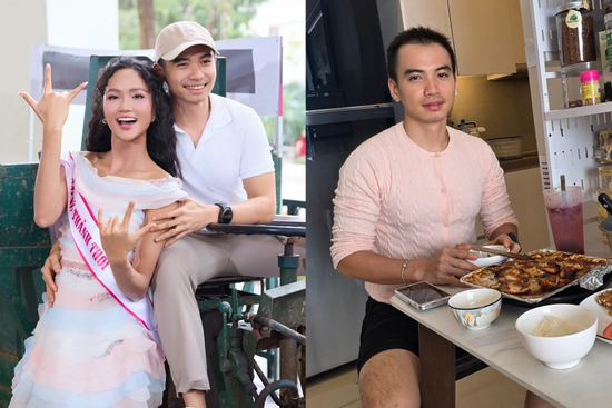 H'Hen Niê đăng loạt ảnh ông xã hậu cấy tóc: mặc áo của vợ, môi hồng tự nhiên