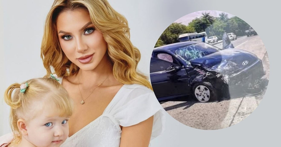 Hoa hậu cùng con gái thoát chết sau tai nạn giao thông