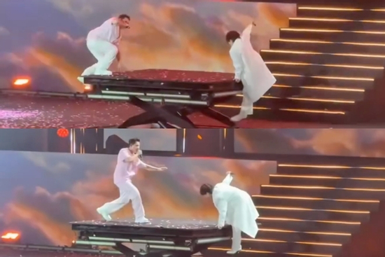 Trúc Nhân 'xém chết' trên sân khấu, ban tổ chức xin lỗi về sự cố