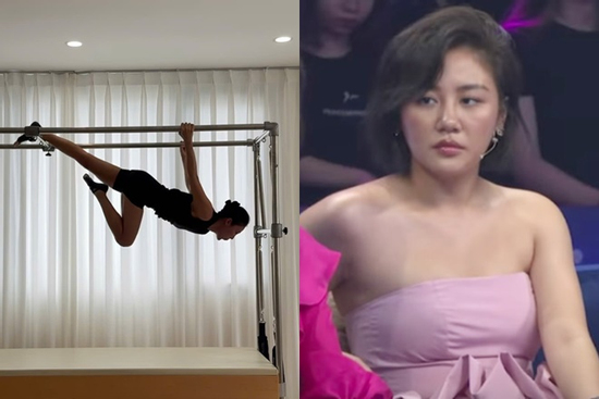 Văn Mai Hương oằn mình 'độ' dáng để có body mỏng dính khác xa thời 60kg