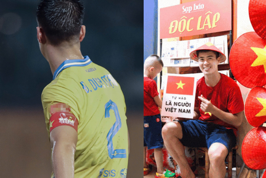 Đỗ Duy Mạnh gây xôn xao khi đeo tấm băng in dòng chữ đặc biệt về ngày Quốc khánh