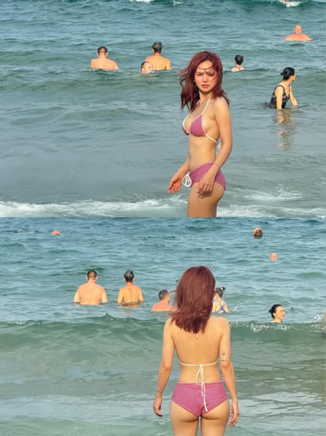 1 Em Xinh bị chê đùi to chân ngắn nay gây sốc với màn thả dáng cháy khét hậu nâng ngực