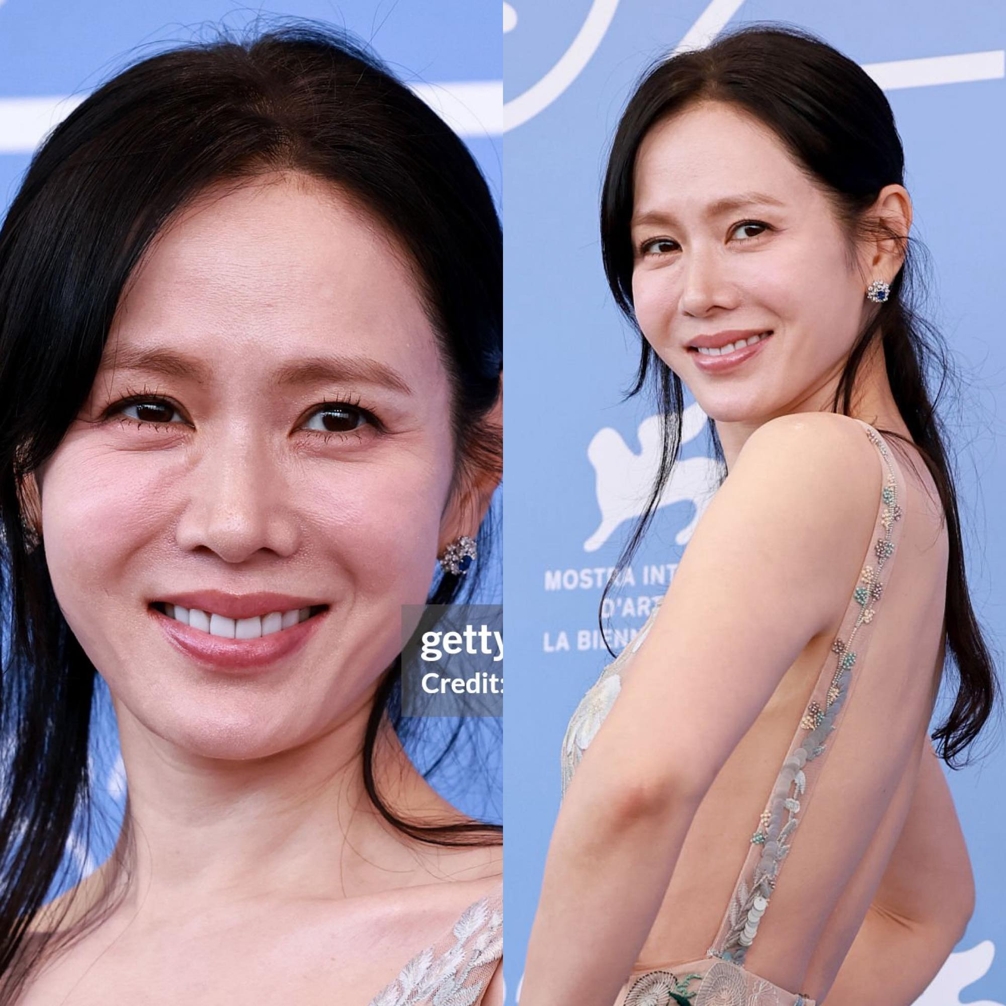 Son Ye Jin lộ khuyết điểm da lão hóa makeup bóng dầu qua ống kính hung thần Getty Images