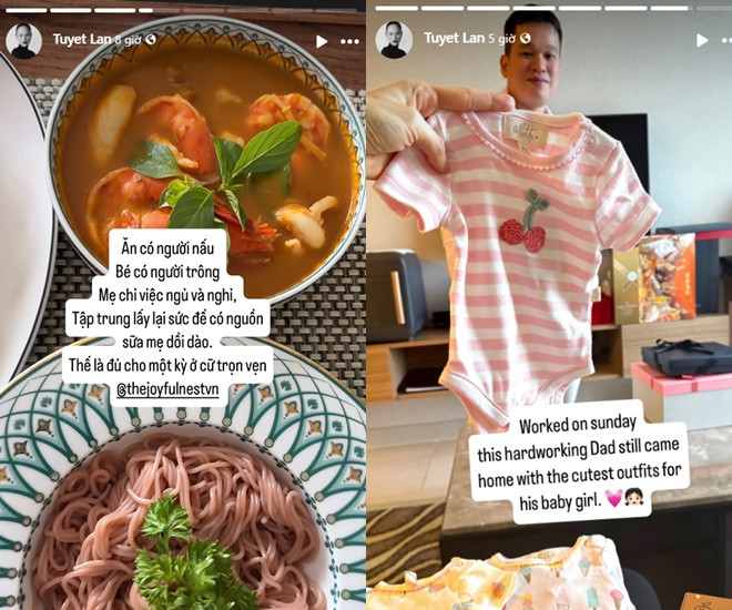 Siêu mẫu đình đám Vbiz lộ mặt mộc khác lạ sau 1 tuần sinh con