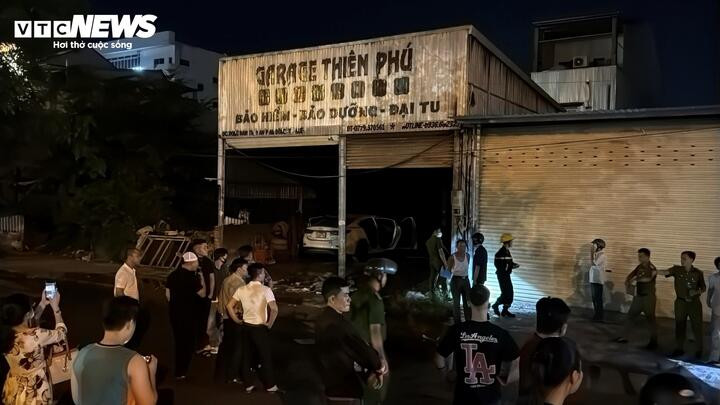 Hiện trường nơi xảy ra vụ cháy