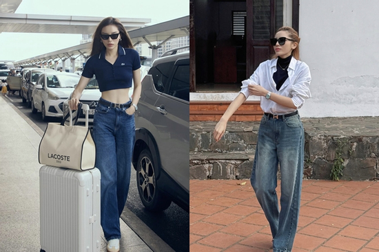 Làm sao để mặc quần jeans đẹp vào mùa hè? Học cách mix của Kỳ Duyên, trẻ trung và cực chất