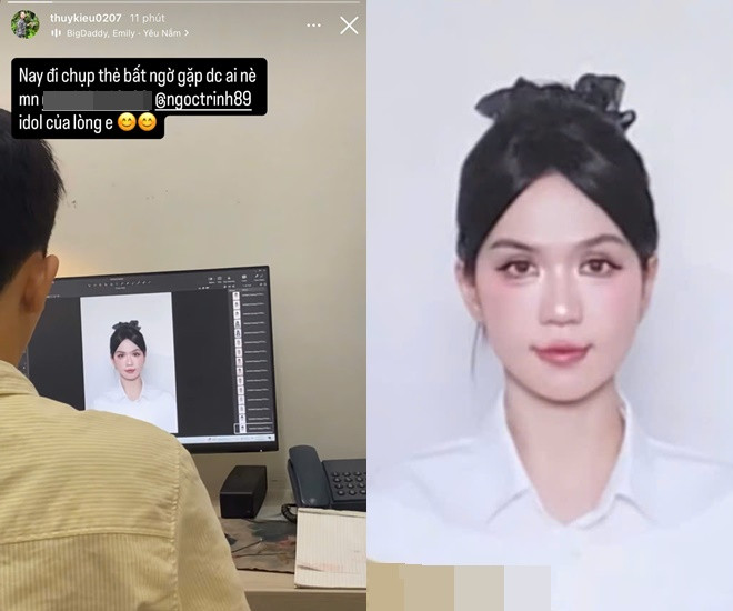 Trợ lý trượt tay để lộ ảnh thẻ của Ngọc Trinh với nhan sắc gây tranh cãi