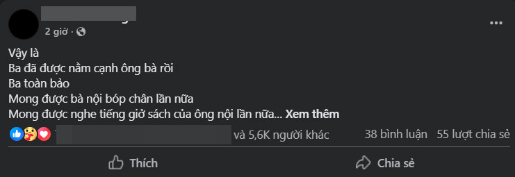 Con trai ông Hoàng Nam Tiến tuyên bố tạm khóa Facebook lý do liên quan người cha quá cố