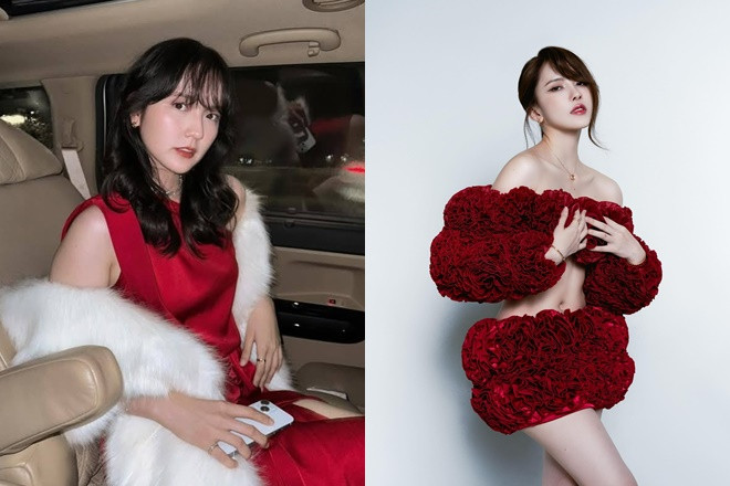 Cùng để tóc mái bằng giống Thiều Bảo Trâm nhưng Hải Tú lại bị chê tơi tả